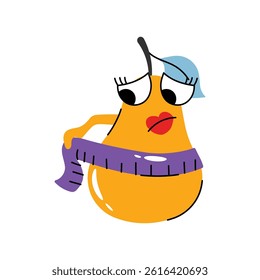 Pear vector Sticker. Eps 10 file