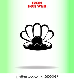 Pear web icon. Black illustration on white background