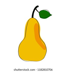 pear yellow ripe