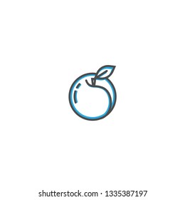 Pearch icon design. Gastronomy icon vector illustration design