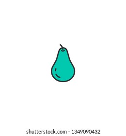 Pearch icon design. Gastronomy icon vector illustration