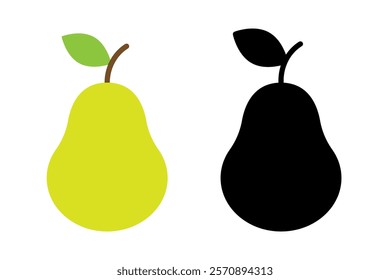 Peare fruit icon simple design