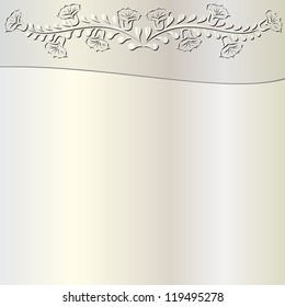 pearl background with floral ornaments