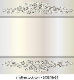 pearl background with floral ornaments