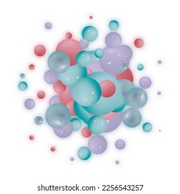 A pearl ball foat in the air Minimal style Cosmetic background product stand presentation 3d rendering