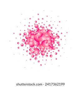 A pearl ball foat in the air Minimal style Cosmetic background product stand presentation 3d rendering