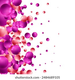 A pearl ball foat in the air Minimal style Cosmetic background product stand presentation 3d rendering.