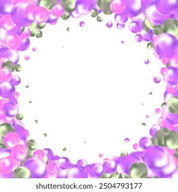A pearl ball foat in the air Minimal style Cosmetic background product stand presentation 3d rendering.