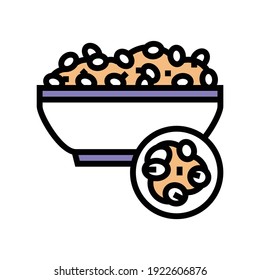 pearl barley groat color icon vector. pearl barley groat sign. isolated symbol illustration