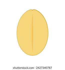 Cebada de perlas. Vector de cebada de perla. Vector aislado de cebada de perla.