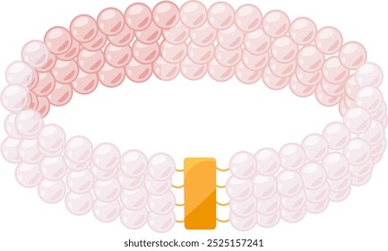 Pearl pulseira ícone de desenho animado. Glamour joias talão caro