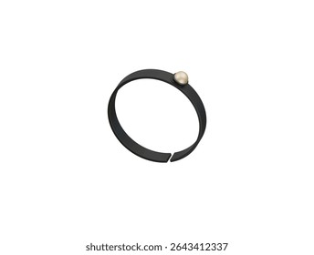 ícone de pulseira de pérola renderização de ilustração 3d