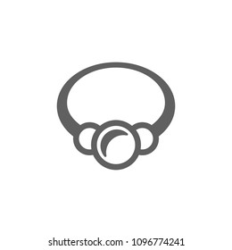 Pearl Bracelets icon vector in trendy flat style isolated on white background