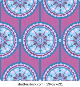 Pearl circle ornament seamless pastel pattern