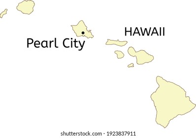 Pearl City Hawaii Map Honolulu Pearl Stock Vectors, Images & Vector Art | Shutterstock