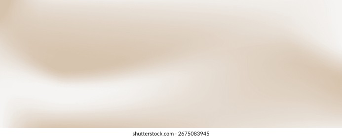Pearl and cream gradient abstract background with soft neutral texture. Elegant pastel for ivory designs or minimalist wedding backdrop in beige. Vector illustration.