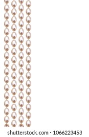 Pearl. Decoration. Beads. Abstract vector background. Jewelry.