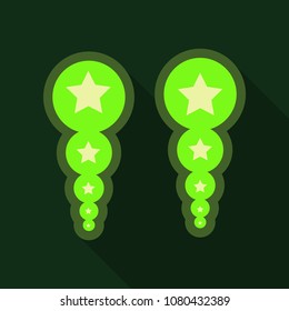 Pearl earrings icon. Outline illustration of pearl earrings vector icon for web design isolated on background
