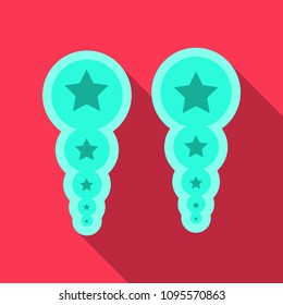 Pearl earrings icon. Outline illustration of pearl earrings vector icon for web design isolated on background