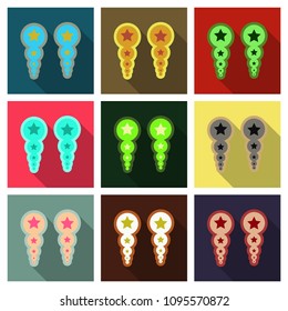 Pearl earrings icon. Outline illustration of pearl earrings vector icon for web design isolated on background