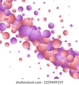 Pearl. Falling Gems Abstract Background. Shiny Design. Vector illustration. Collection. Luxury Beautiful Shining Jewellery Background with Pearls.