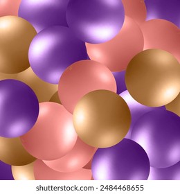 Pearl. Falling Gems Abstract Background. Shiny Design. Vector illustration. Collection. Luxury Beautiful Shining Jewellery Background with Pearls.