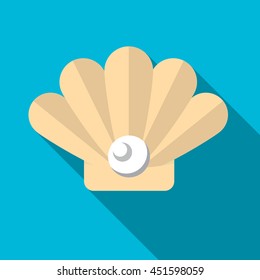 Pearl flat icon illustration isolated vector sign symbol