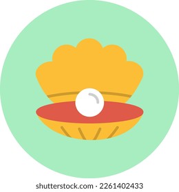 Diseño de iconos de vectores planos Pearl