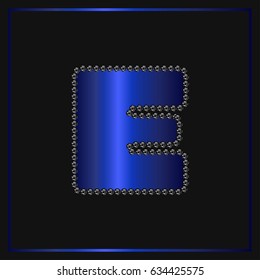 pearl font typeface alphabet  e