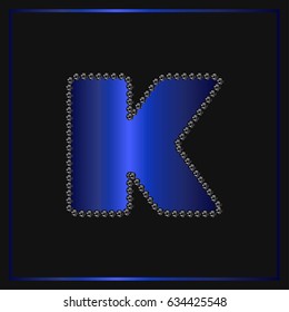 pearl font typeface alphabet  k