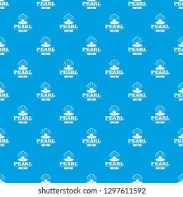 Pearl gem pattern vector seamless blue repeat for any use