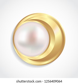 pearl golden jewelry