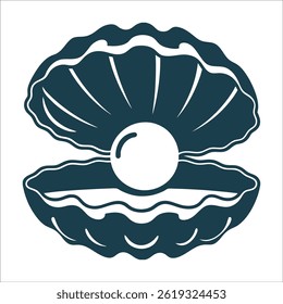 Pérola de Grande Preço em Open Shell Ilustração Pérola de Grande Preço Uma pérola em um open shell