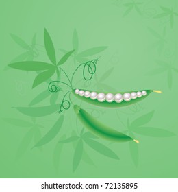Pearl and green peas