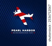 Pearl Harbor Remembrance Day Background Design. Vector Illustration eps 10.