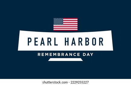 Pearl Harbor Remembrance Day Background Design. Vector Illustration.