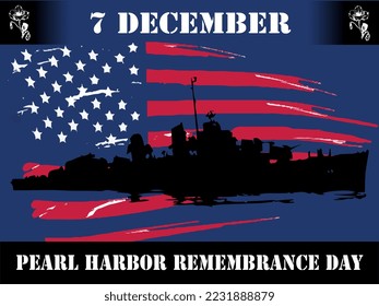 pearl harbor remembrance day background, template, benner