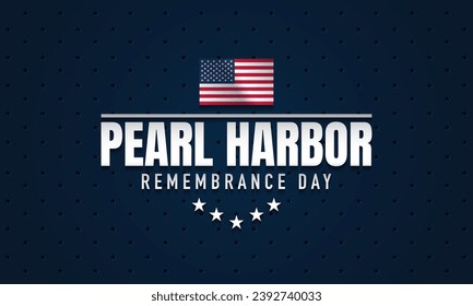 Pearl Harbor Remembrance Day Background Design. Vector Illustration.