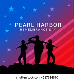 Pearl harbor remembrance day background.