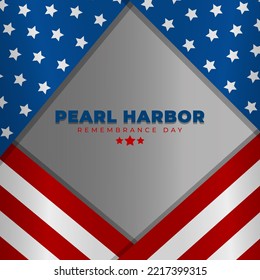 Pearl Harbor Remembrance day memorial. Vector illustration. Suitable for Poster, Banners, campaign and greeting card.