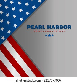 Pearl Harbor Remembrance day theme. Suitable for Poster, Banners, campaign and greeting card. Vector illustration