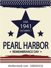 Pearl Harbor Remembrance day. vector illustration.