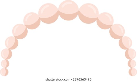 Pearl Headband Accessory Vector Illustration