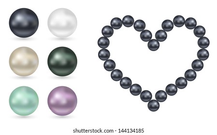 corazón de perlas