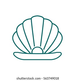 Pearl icon flat.