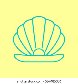 Pearl icon flat.