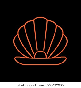 Pearl icon flat.