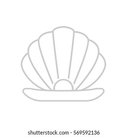 Pearl icon flat.