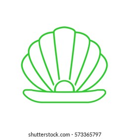 Pearl icon flat.