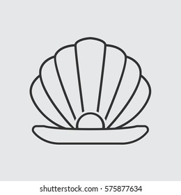 Pearl icon flat.